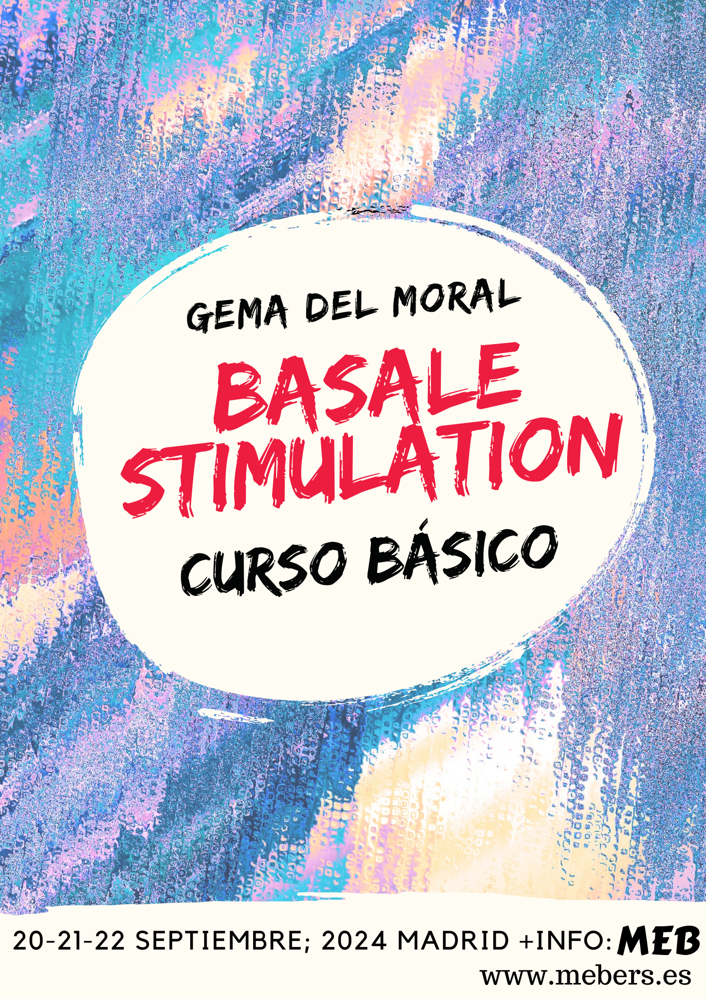 Cartel que informa obre un curso de estimulacion basal en su nivel básico